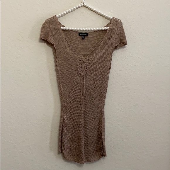 bebe Tops - BEBE Crochet Top